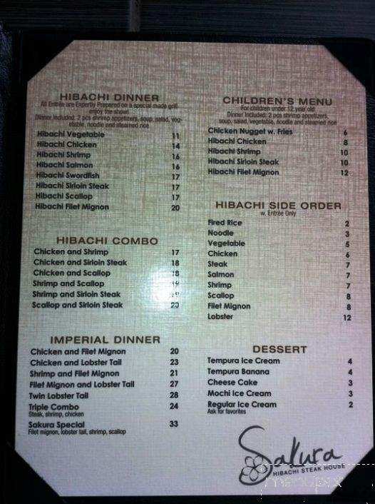 Sakura - Wheelersburg, OH menu_pic