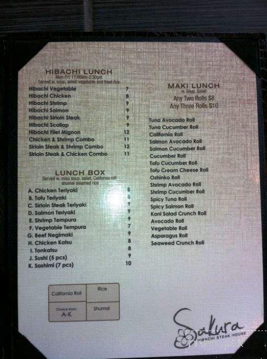 Sakura - Wheelersburg, OH menu_pic