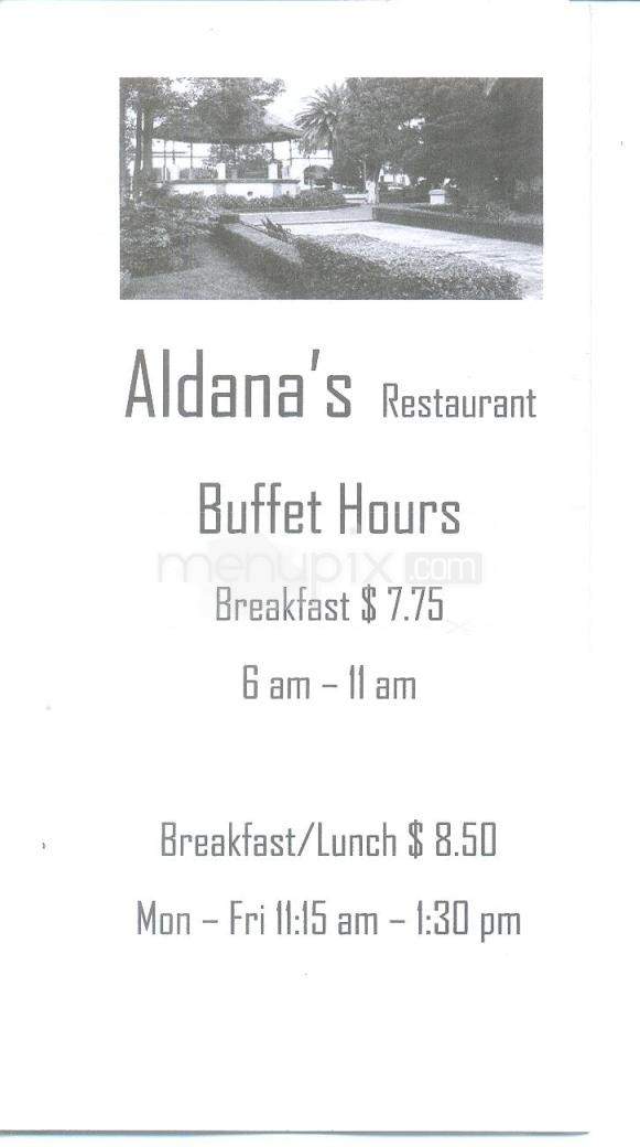 Aldana's Restaurant - Santa Fe, NM menu_pic