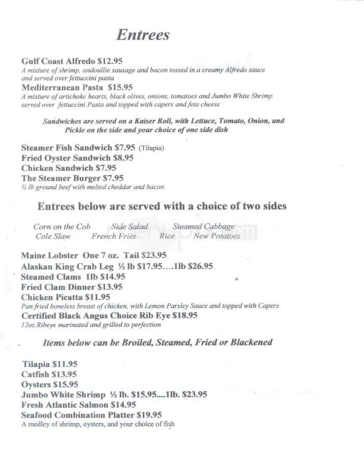 Santa Fe Steamer - Santa Fe, NM menu_pic