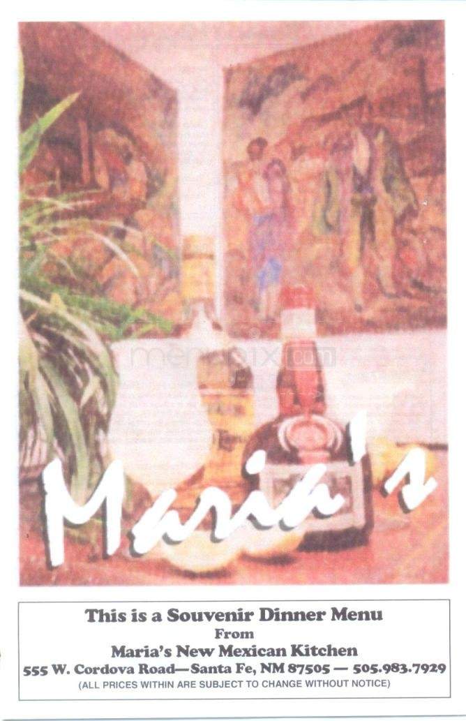 Maria's New Mexican Kitchen - Santa Fe, NM menu_pic
