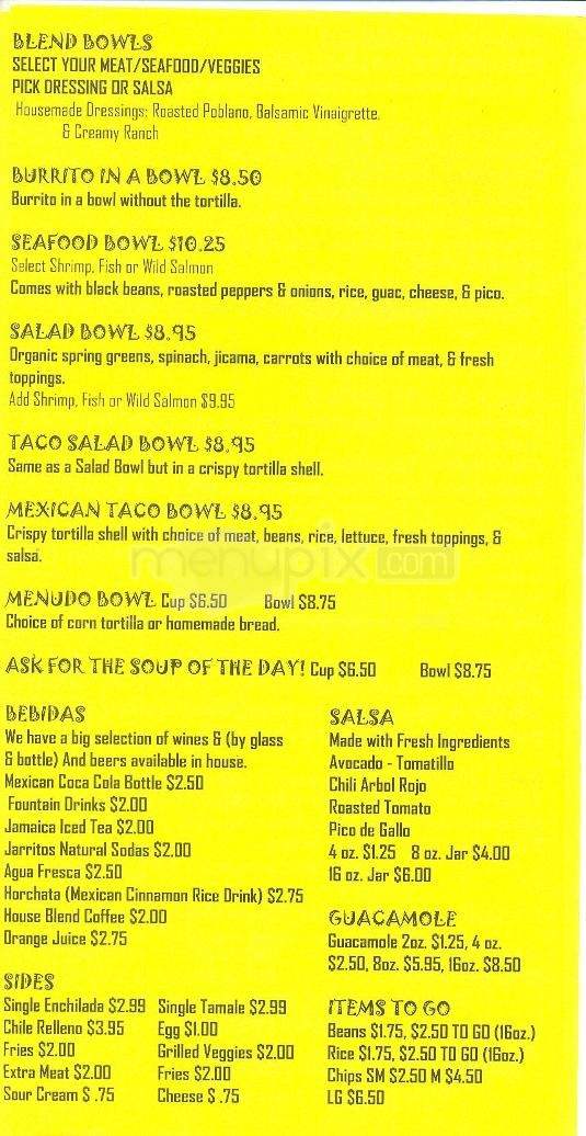 Jalapeno's - Santa Fe, NM menu_pic