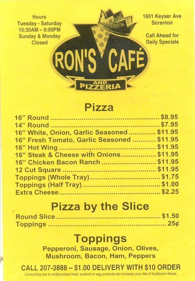 /380011559/Rons-Cafe-and-Pizzeria-Scranton-PA - Scranton, PA