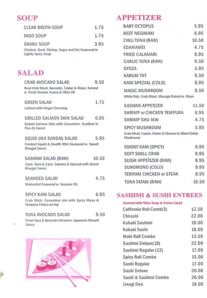 Kabuki Japansese - Peckville, PA menu_pic
