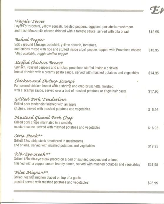 Charlie's Pub and Eatery - Clarks Summit, PA menu_pic