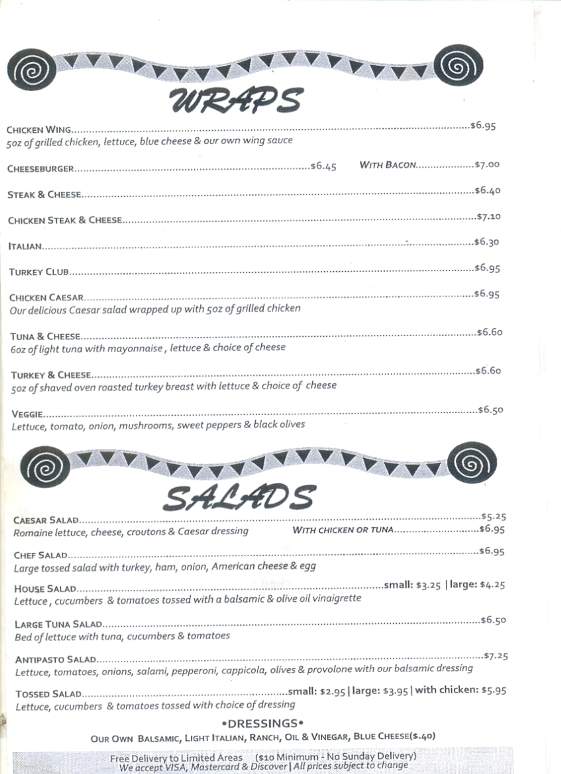 Cali's Don Tomaso Peatza - Dunmore, PA menu_pic