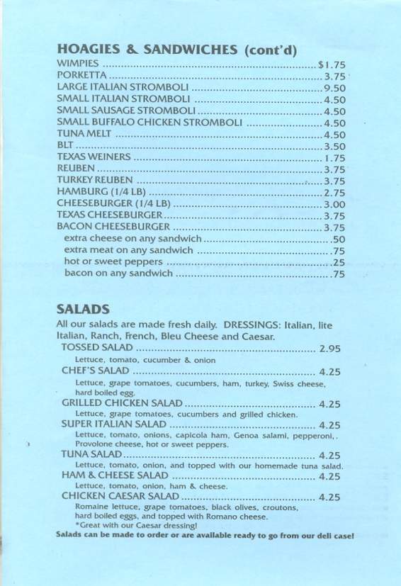Brunetti's Pizza & Deli - Scranton, PA menu_pic