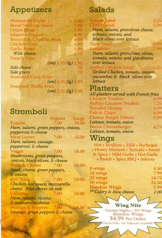 Grande Pizza - Dunmore, PA menu_pic