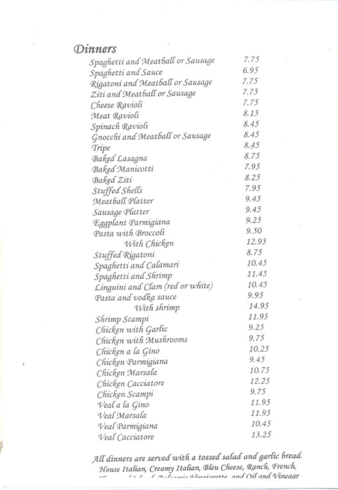 Roberto's Pizza - Scranton, PA menu_pic