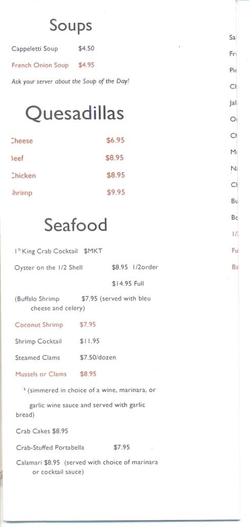 AJ's Club Soda - Peckville, PA menu_pic