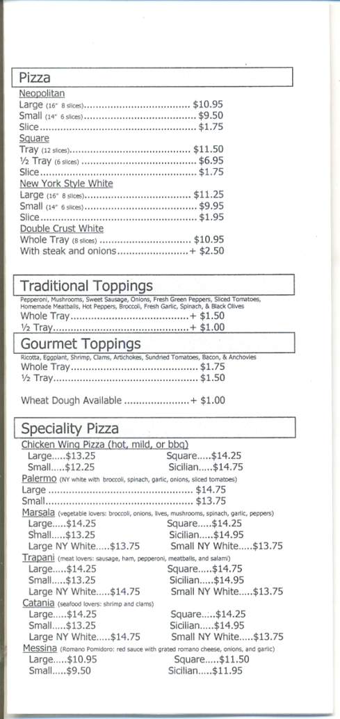 Armetta's Restaurant & Pizza - Chinchilla, PA menu_pic