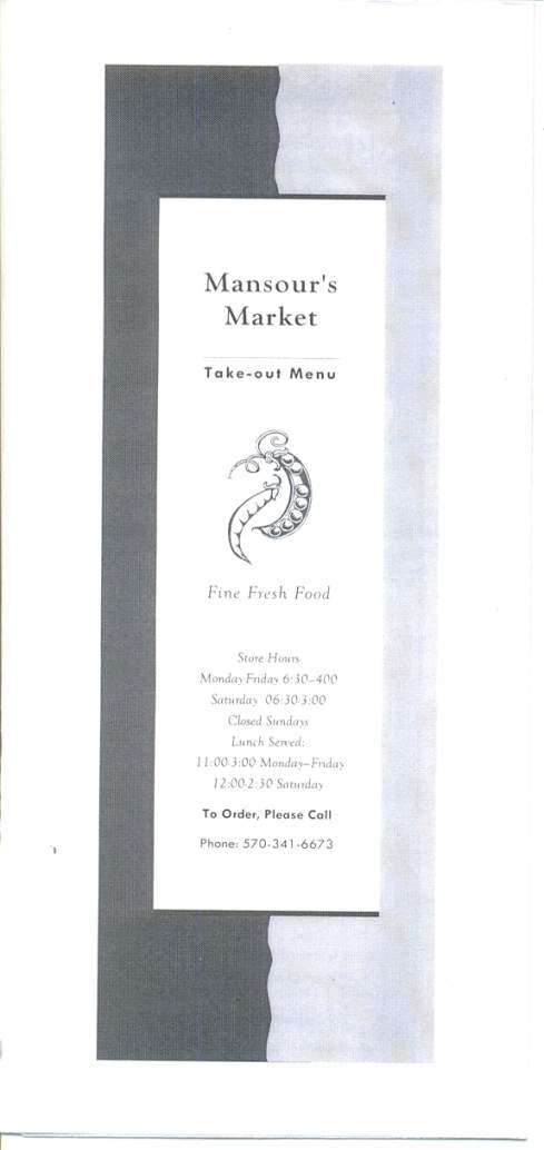 Mansour's Market - Scranton, PA menu_pic