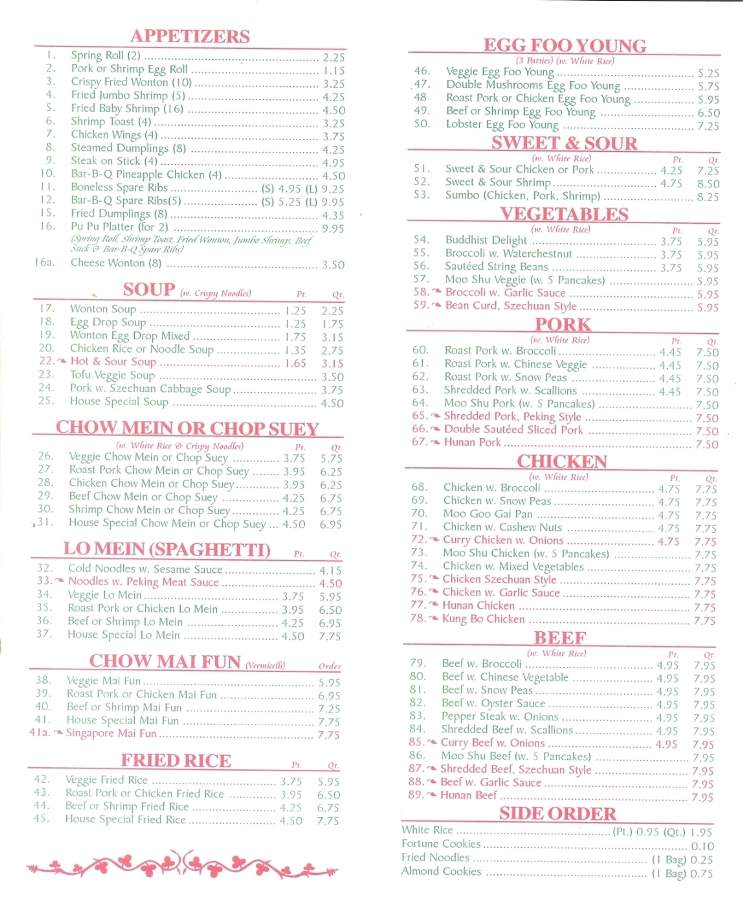 King Kong Restaurant - Scranton, PA menu_pic