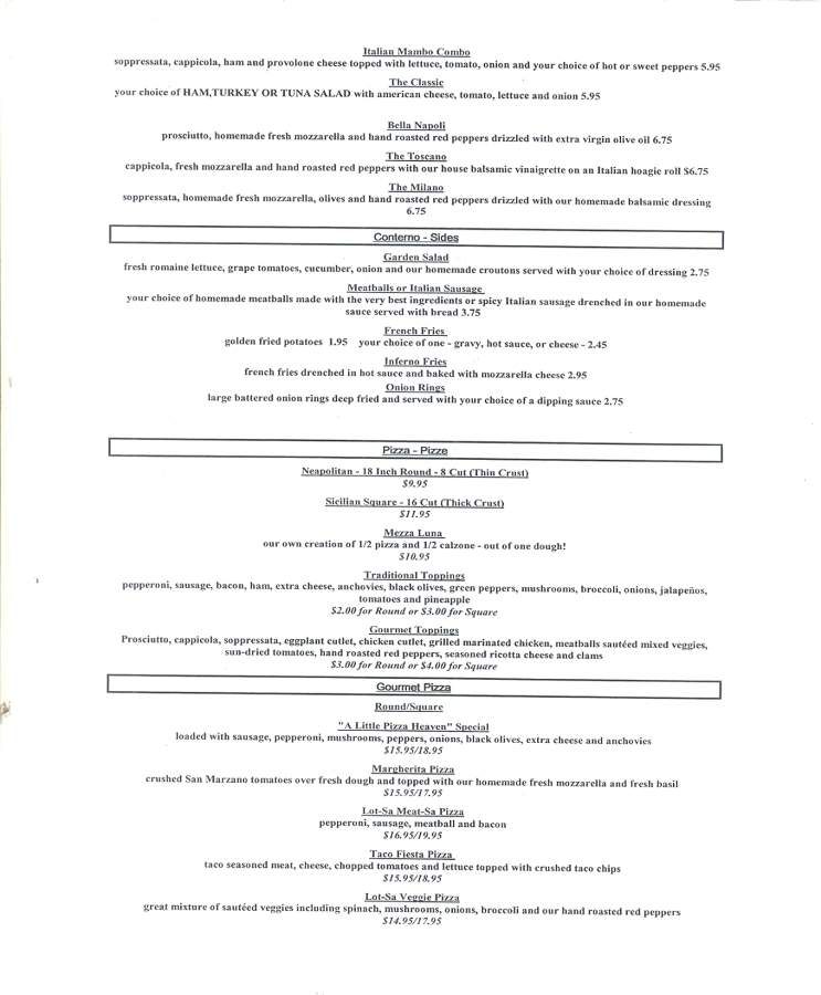 Little Pizza Heaven - Scranton, PA menu_pic