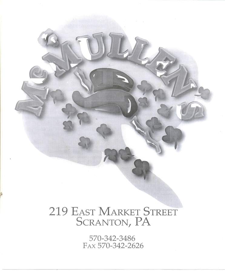 Pat McMullen's Restaurant - Scranton, PA menu_pic