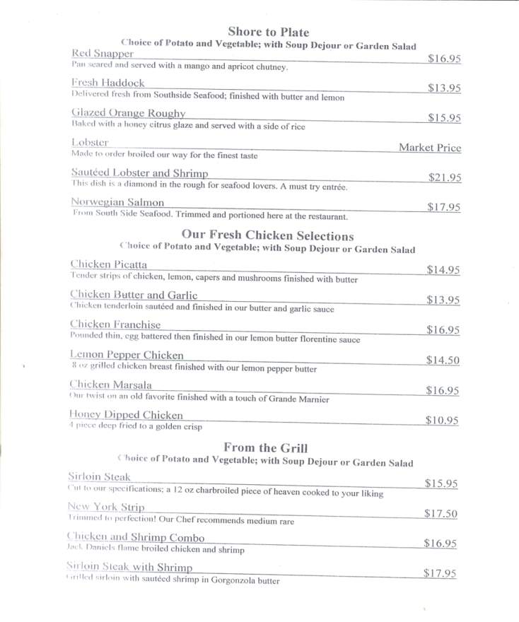 Morgan'z - Scranton, PA menu_pic