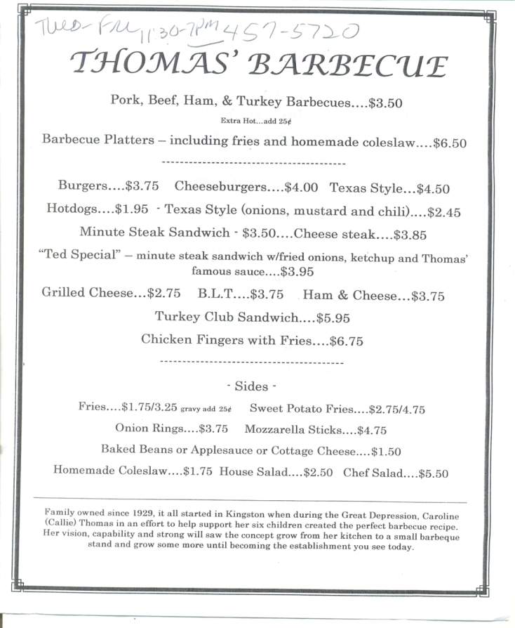 /380011642/Thomas-Barbecue-Moosic-PA - Moosic, PA