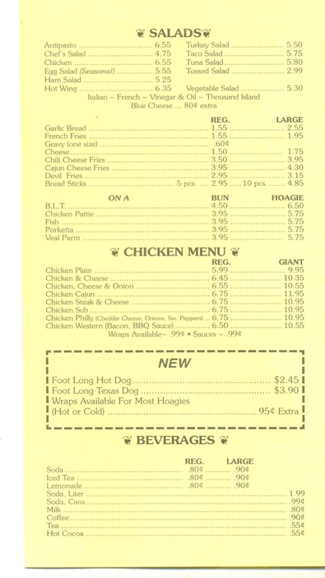 A & A Pizza & Hoagies - Eynon, PA menu_pic