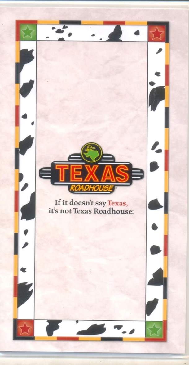 Texas Roadhouse - Dickson City, PA menu_pic