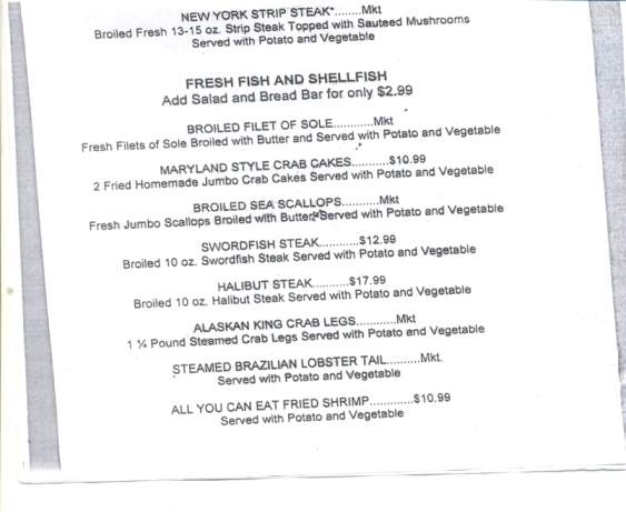 Alfieri's Family Restaurant - Taylor, PA menu_pic
