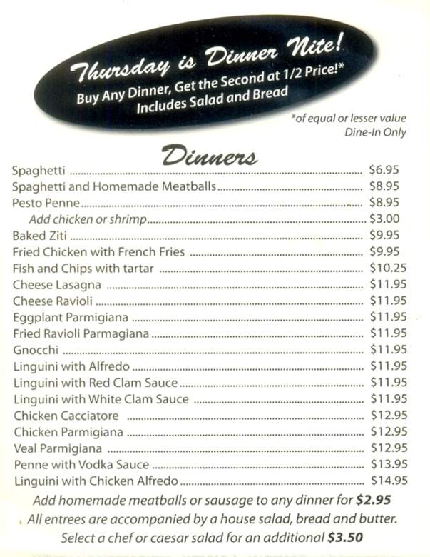 Giovanni's Pizzeria - Dunmore, PA menu_pic