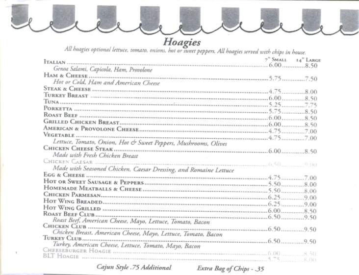 Nina's - Scranton, PA menu_pic