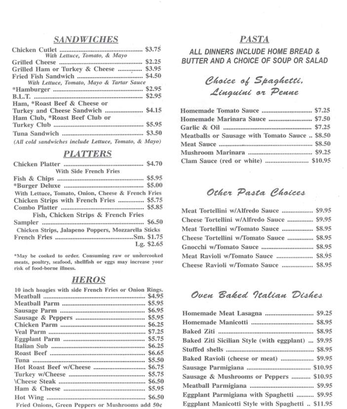 Bella Roma Restaurant & Pizza - Dickson City, PA menu_pic