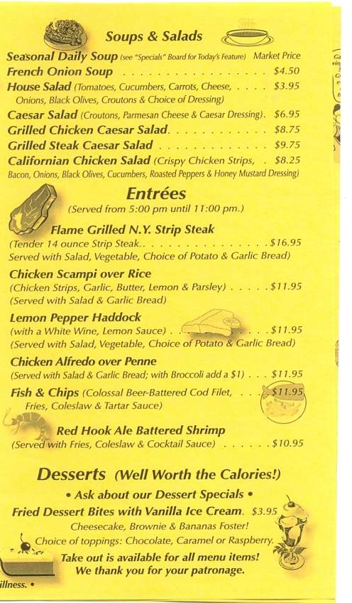 Andy Gavin's Eatery & Pub - Scranton, PA menu_pic