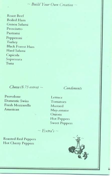 Carmellas Italian Deli - Scranton, PA menu_pic