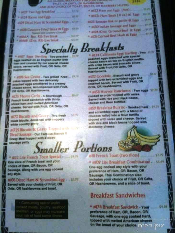 Sterling's Famous Steak Seafod - Richland, WA menu_pic