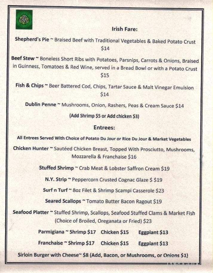 Sonny's Canal House - Baldwin, NY menu_pic