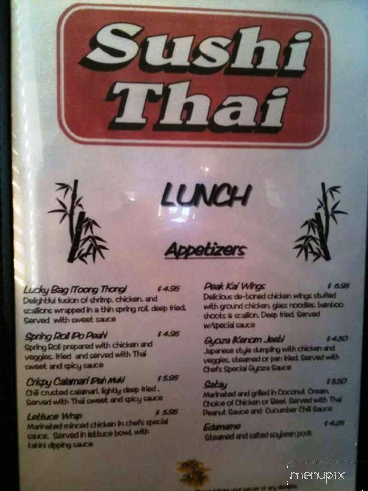 Sushi Thai - Winston Salem, NC menu_pic