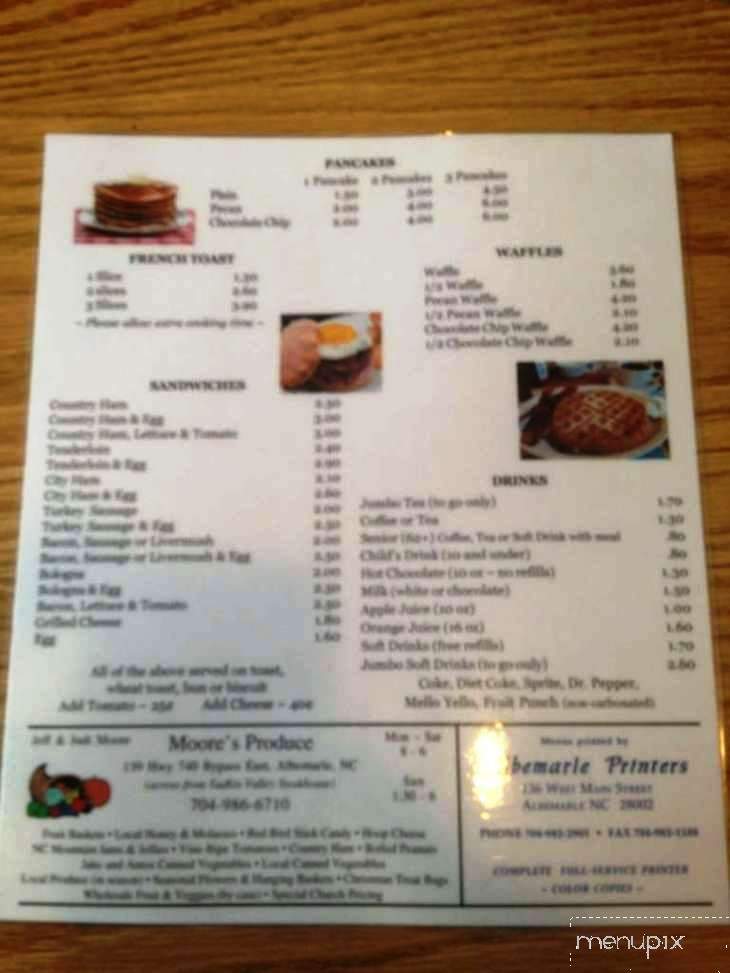 Sunrise Grill - Locust, NC menu_pic