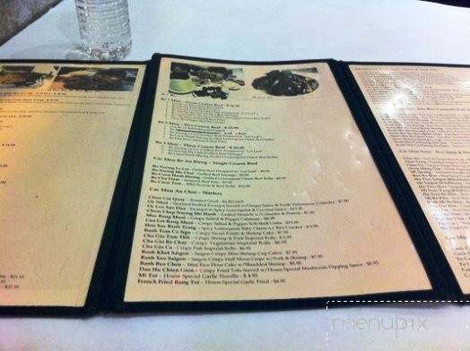 Saigon Kitchen - San Jose, CA menu_pic