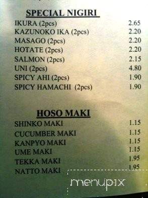 Sushi Co - Honolulu, HI menu_pic