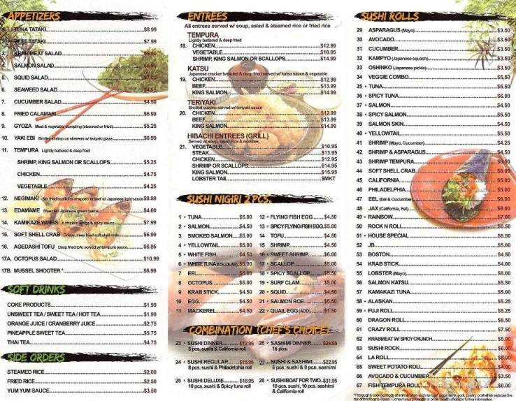 Sushi Monster - Salt Lake City, UT menu_pic