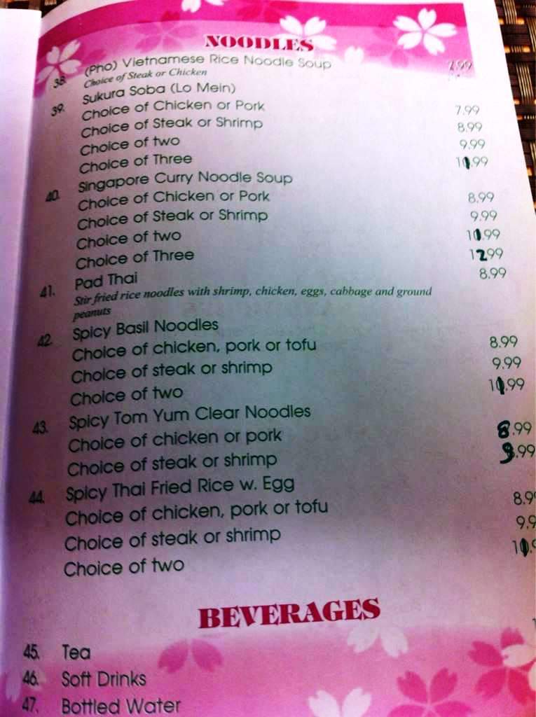 Sakura Asian Express - Greenville, NC menu_pic