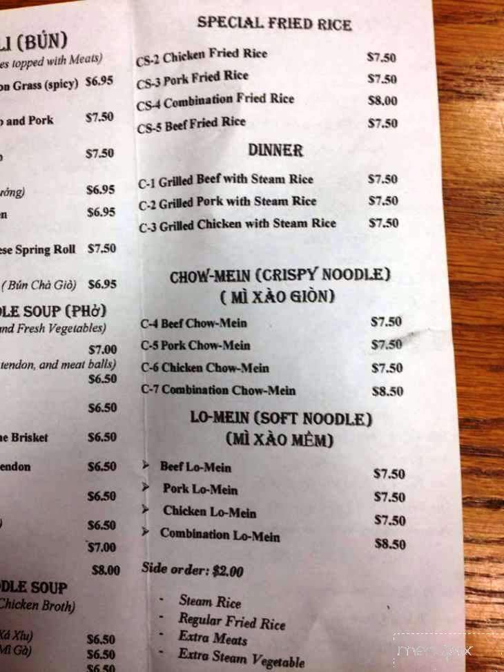 Saigon Express - San Antonio, TX menu_pic
