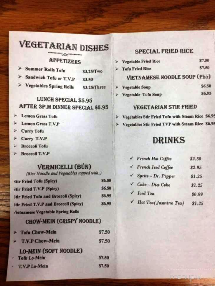 Saigon Express - San Antonio, TX menu_pic