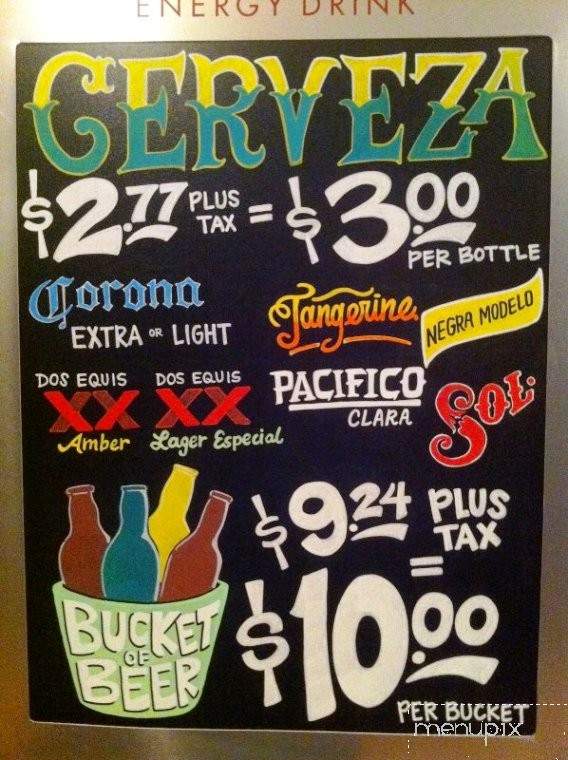 Senor Rosas - Redding, CA menu_pic