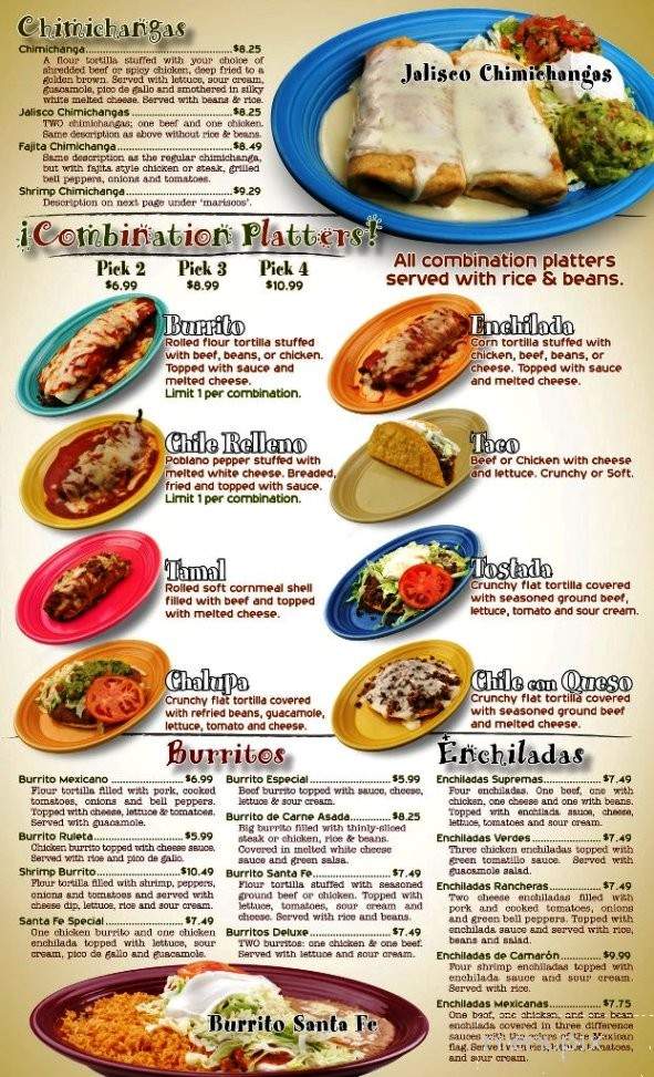 /2503496/Santa-Fe-Mexican-Restaurant-Menu-Moberly-MO - Moberly, MO