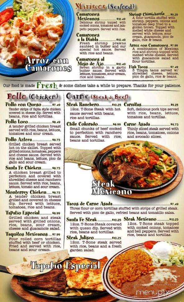 /2503496/Santa-Fe-Mexican-Restaurant-Menu-Moberly-MO - Moberly, MO