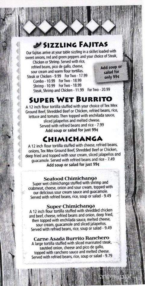 Senor Lucky - Davison, MI menu_pic