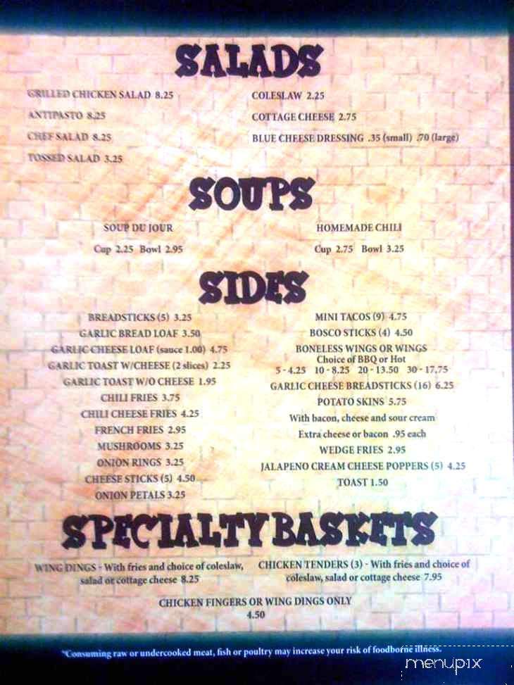 This Old House Pizza - Cheboygan, MI menu_pic