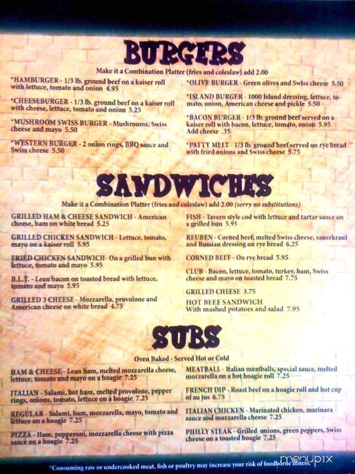 This Old House Pizza - Cheboygan, MI menu_pic