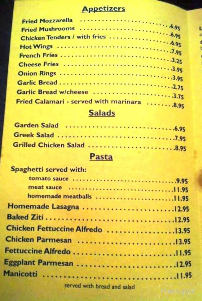 Two Sisters Pizzeria - Williamsburg, VA menu_pic