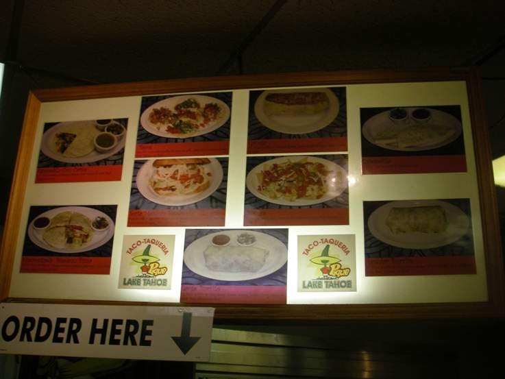 Taco Taqueria - South Lake Tahoe, CA menu_pic