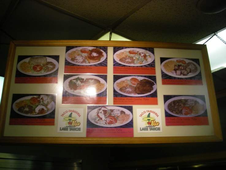 Taco Taqueria - South Lake Tahoe, CA menu_pic
