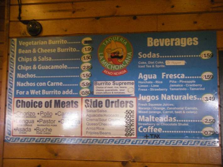 Taqueria La Michoacana - Monroe, WA menu_pic
