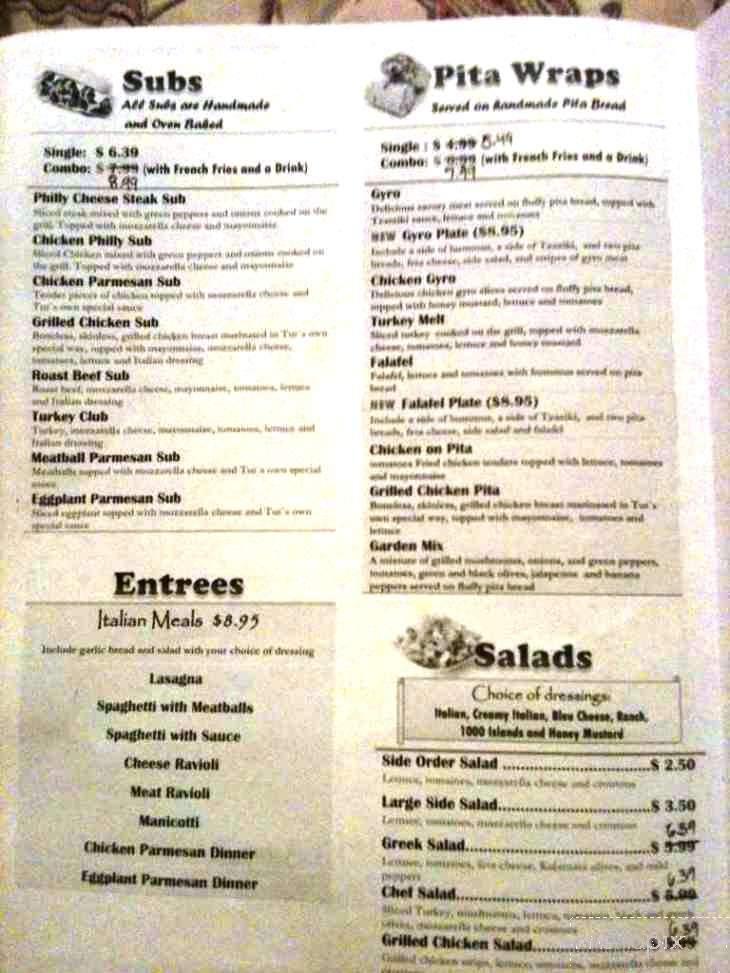 Tut's Place - Tuscaloosa, AL menu_pic